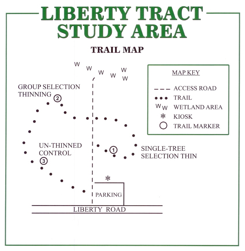 Liberty Tract Trail Map